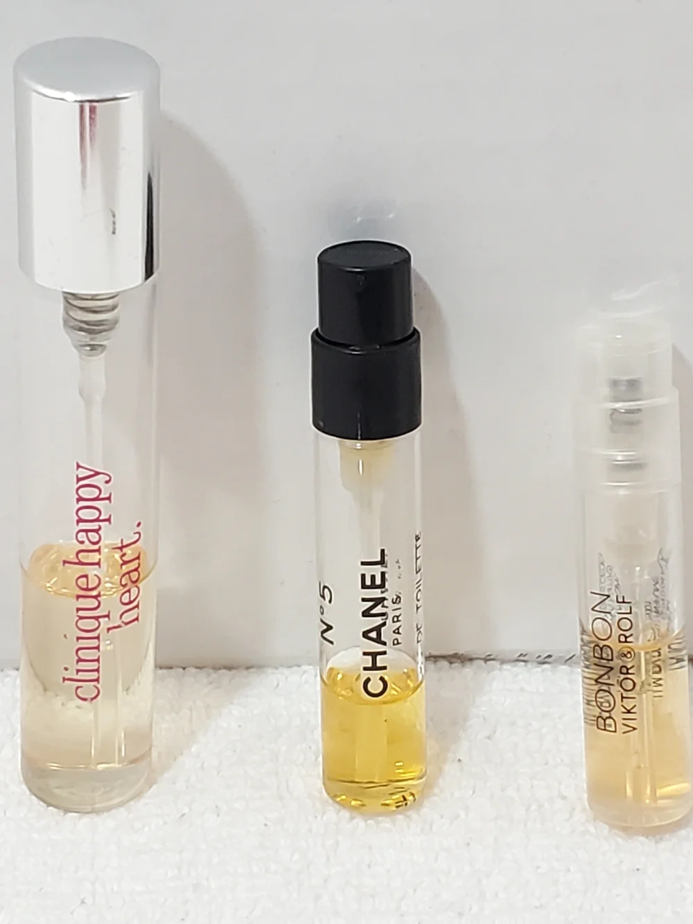 5pc Designer Perfume Lot Mini & Travel Sizes Viktor & Rolf Chanel Clinique Juicy - Picture 5 of 8